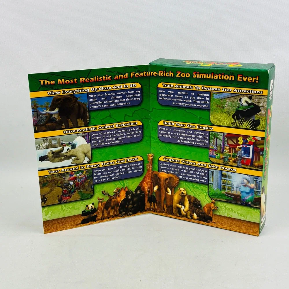Zoo Empire PC CD-ROM Software 2004 Enlight Simulation Game Windows XP‎ 98